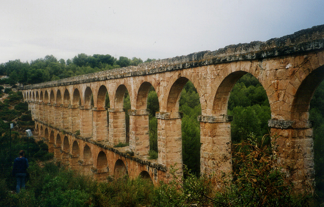 Two-tiered arches of the Roman aqueduct